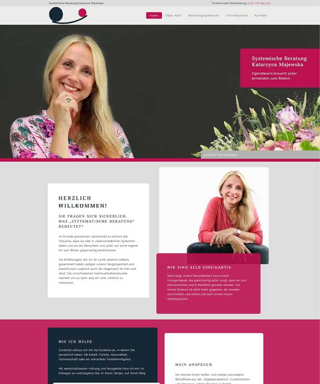 Webdesign Hannover Systemische Beratung Katarzyna Majewska Werbeagentur Hannover
